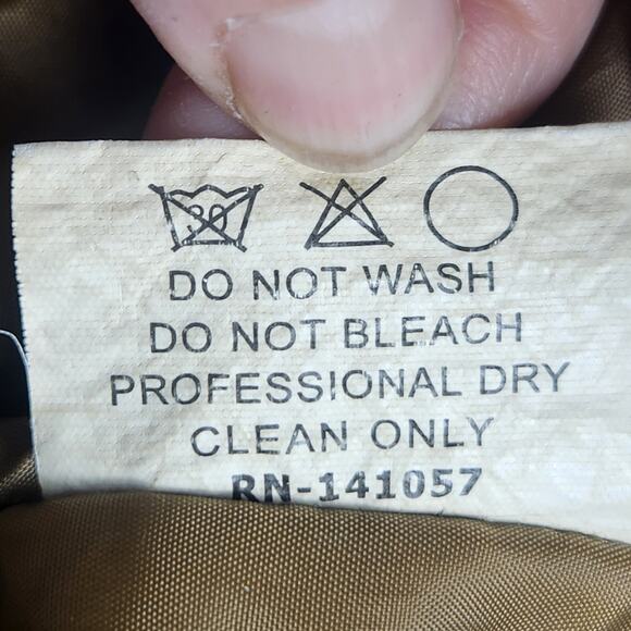 American Stitch Khaki Moto Jacket Multi Pockets Full Zip Men’s SZ SM EUC - Picture 15 of 16